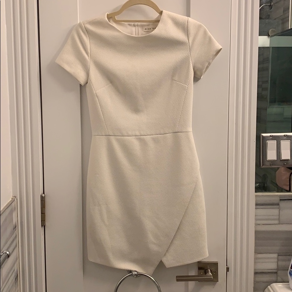 Asymmetrical White Dress